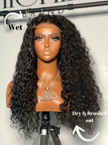 Un-customized 5x5 Closure DEEP WAVE wig